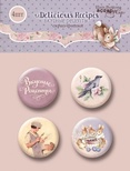 Набір скрап-фішок від Scrapmir - Delicious Recipes, 4 шт