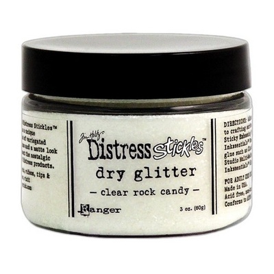 Сухой глиттер Ranger - Tim Holtz - Distress Stickles Dry Glitter - Clear Rock Candy, прозрачный