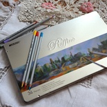 Карандаши акварельные, 36 цветов, шестигранные, в металлическом пенале, Marco Raffine