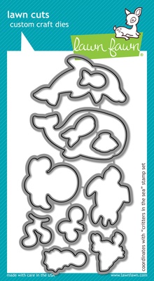 Ножи от Lawn Fawn - Critters in the Sea - Lawn Cuts - Морские фигурки