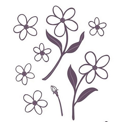 Ніж для вирубки Sue Wilson - Finishing Touches Collection Scribble Flowers