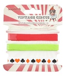 Набір декоративних стрічок від ScrapBerryʼs - Старий цирк, 4шт. по 1м