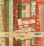 Набір односторонніх аркушів Scrapmir - Christmas Night, 20x20см, 12шт