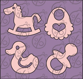 Чипборд Набір дитячий №1, cb-76