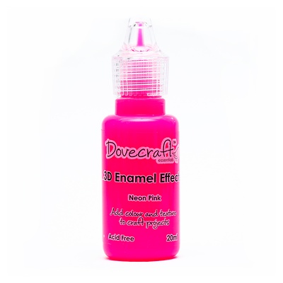Рідкі емальовані краплі від Dovecraft - Neon Pink, 20 мл