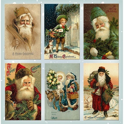 Набор картинок для декорирования Фабрика Декора - Санта клаусы №2