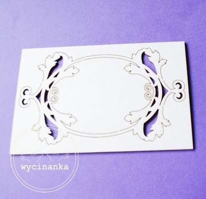 Чипборд від Wycinanka - Кругла рамка, 6x9 см