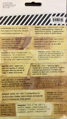 Наліпки для скрапбукінгу від Heidi Swapp - DEFINITION STICKERS, 2 аркуші