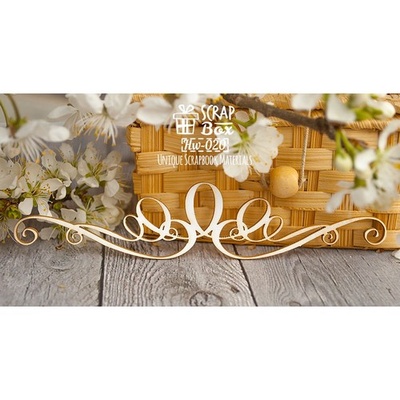 Чипборд ScrapBox - Вензель бордюр Hw-020