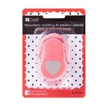 Дірокол фігурний 2,5см Sclloped heart, TM dpCraft (Dalprint)