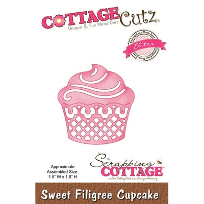 Ніж для вирубки CottageCutz - Sweet Filigree Cupcake (Elites)
