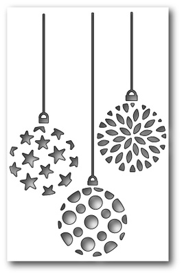 Ніж для вирубки від Poppystamps - Ornament Trio Cutout