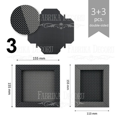 Набір паперових заготовок 008, ТМ Fabrika Dekoru, 6 штук, вибір кольору