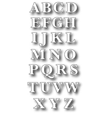 Лезвие - DIES- Classic Upper Alphabet , 26 шт.