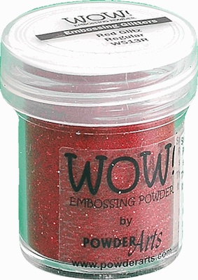 Пудра для эмбоссинга Wow - Red Glitz - Regular, 15 мл.