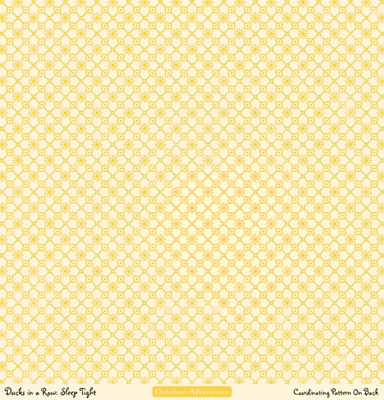 Аркуш двостороннього скрап-паперу від October Afternoon - Ducks in a Collection Collection - Sleep Tight, 30x30