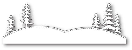 Ножі від Memory Box — Stitched Tree Landscape craft die