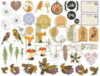 Набор вырубки от EcoPaper - "Тайны леса"