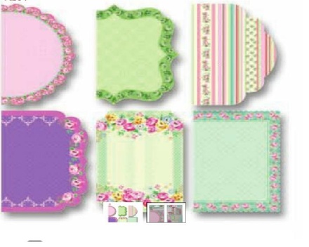 Міни карточки відривні від Folia - Design Paper "Catties" Roses
