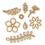 Ножи от Spellbinders - Floral Four Die Set - Small Die of the Month Club