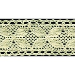 В’язане мереживо, колір бежевий, ширина 35 мм, довжина 90 см