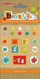 Набір брадсів від ScrapBerryʼs - Басик 5, 21 шт