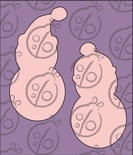 Чипборд, набір "Сніговички" №1. Великі