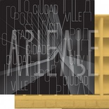 Папір для скрапбукінгу від Артельє - місто говорить, 30,5x30,5см