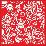 Трафарет - Цветы4, 18*18см