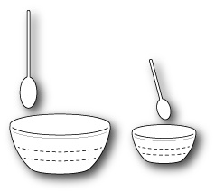 Ніж для вирубки від Poppystamps - Baking Spoons and Bowls
