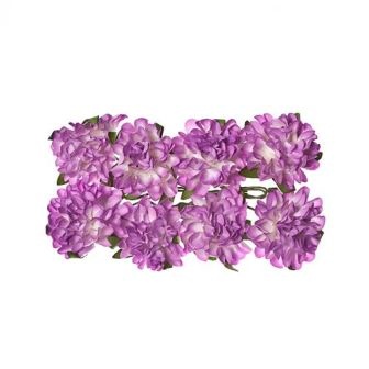 Айстри з паперу, бузкові, 8 шт.