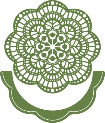 Лезвие от Cheery Lynn Designs - Ambergris Doily w/ Angel Wing - DL241