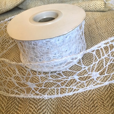 Лента-сетка с жестким кантом, цвет белый, шир. 5 м, длина 90 см