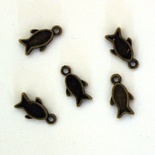 Металлическое украшение "Маленькие рыбки 2", 12 мм, 1 шт.