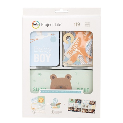 Набір карток Project Life by Becky Higgins - Value Kit - Lullaby Boy, 119 елементів