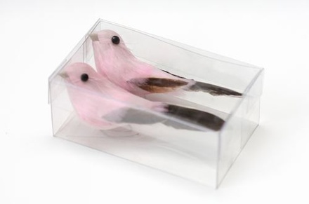 Украшение от Scrapberry's - Птички розовые, 2 шт