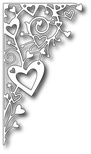 Ножі від Memory Box - Ornamental Heart Corner craft die