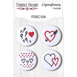 Набор скрапфишек Фабрика Декору из 4 шт. FDSC 034