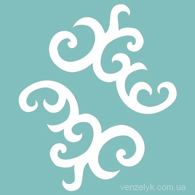 Чипборд від Вензелик - куточки 07, 55x64 мм, розмір: 55x64 мм