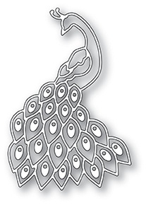 Ніж для вирубки від Poppystamps - Plumed Peacock