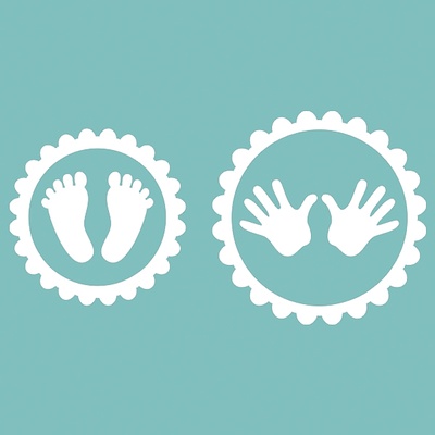 Чипборд від Вензелик - Набір ручки-ніжки, розмір: 44 мм, 53 мм