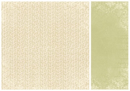 Аркуш двостороннього паперу для скрапбукінгу від Pion Design - Leaf - Fairytale of Spring, 30x30