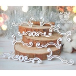 Чипборд ScrapBox - Набір з 5-ти кутиків з двома бордюрами Hw-084