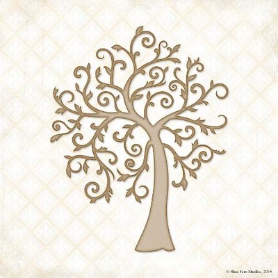 Чипборд Blue Fern Studios - Wonderland Tree