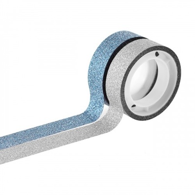 Набір стрічок блискучих на клейовій основі Silver and Blue, 2 шт. по 3, TM Santi