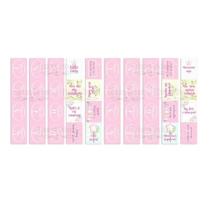 Набір смужок з картинками для декорування Puffy Fluffy Girl, ТМ Фабрика Декору