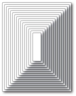 Нож от Memory Box - Rectangle Basics Set, 16 шт.