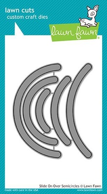 Ножі для вирубки від Lawn Fawn - Slide on Over SemiCircles