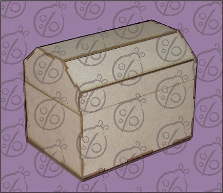 Чипборд Заготовка шкатулки "Ларец"