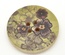 Дерев’яний ґудзик Green Flower B15110, діаметр 30 мм, 1 шт.